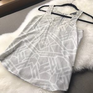 Geometric Print Blouse XS 00